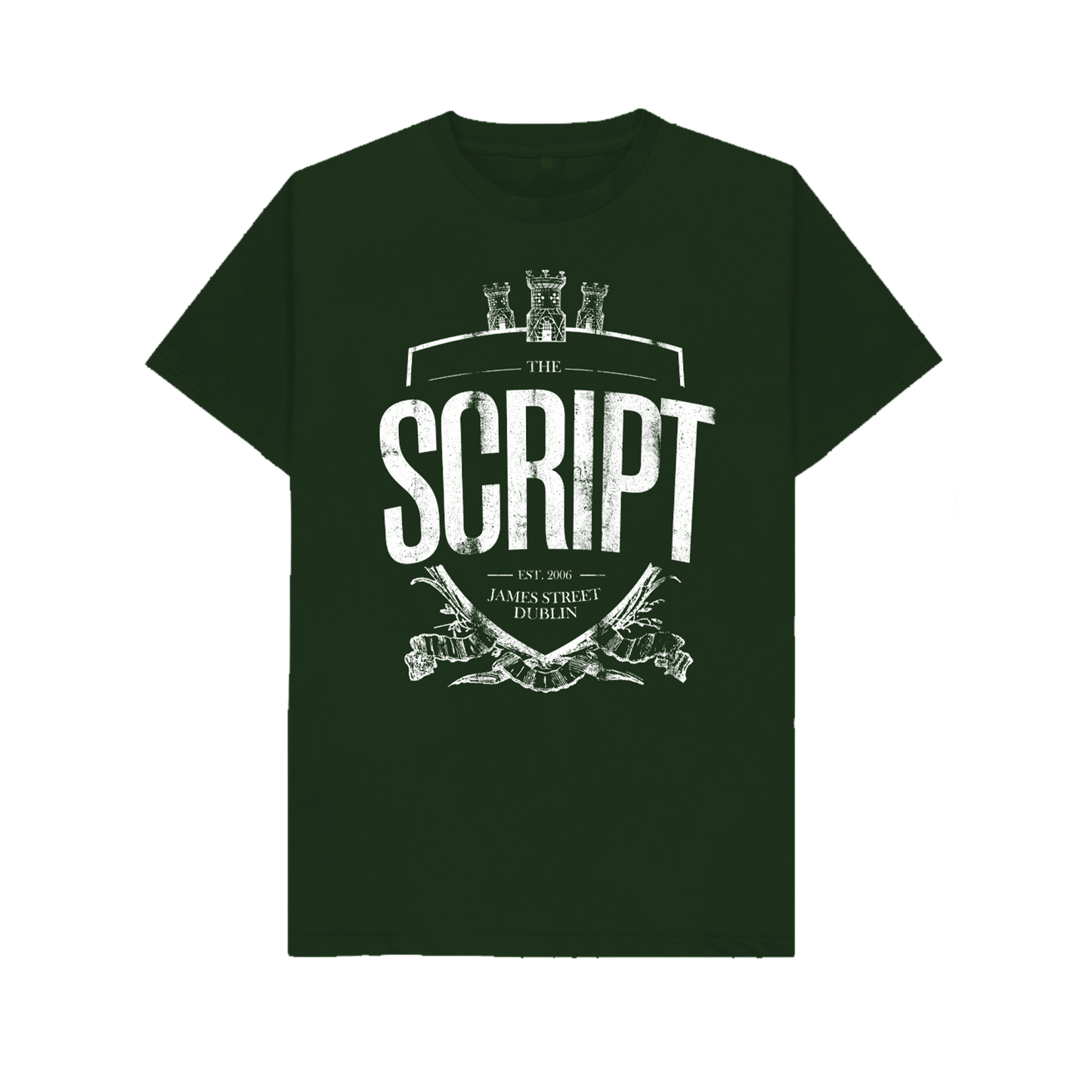 The Script Crest Forest Green Tee