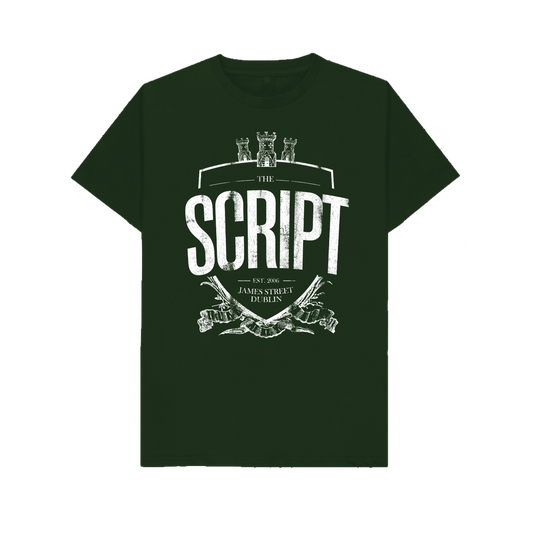 The Script Crest Forest Green Tee