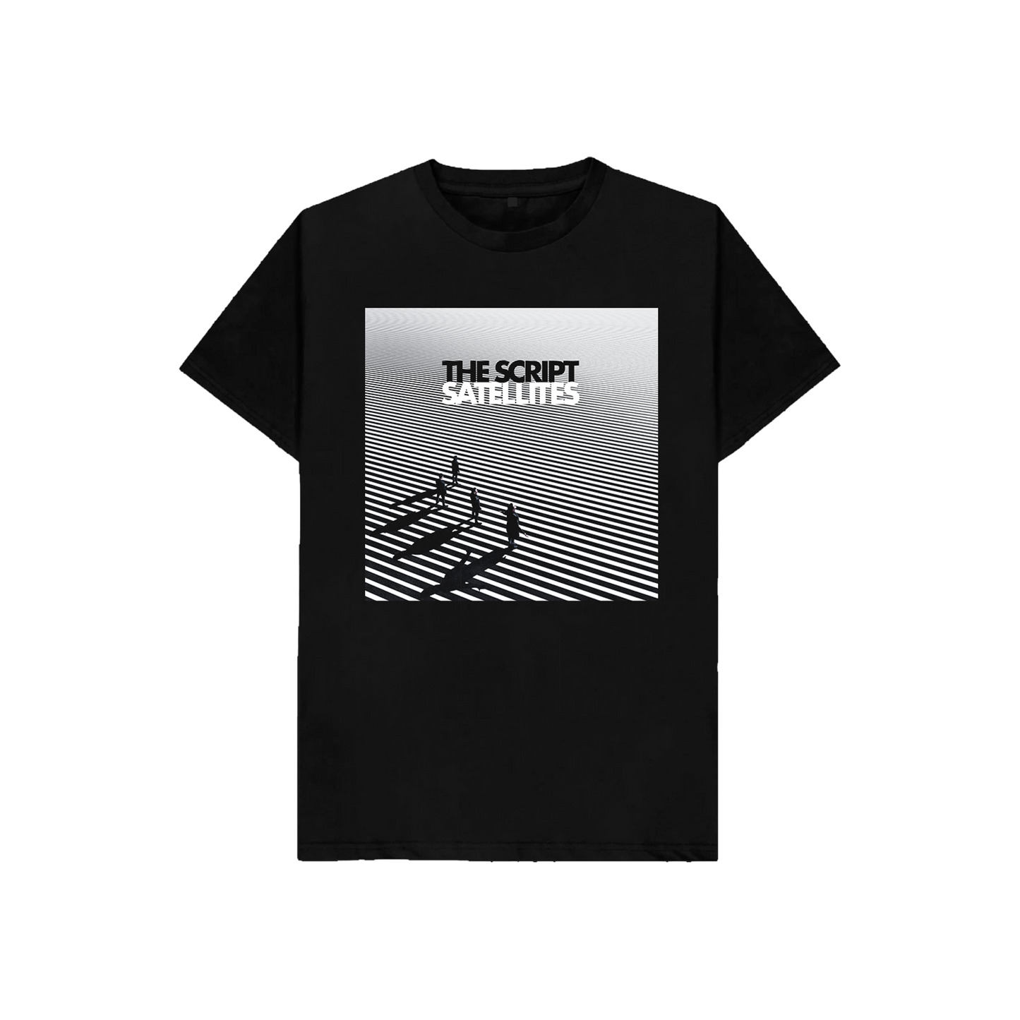 The Script Satellites Album Black T-Shirt