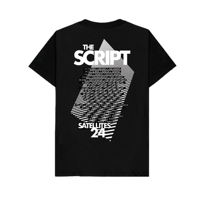 The Script Album Dateback Black Tee